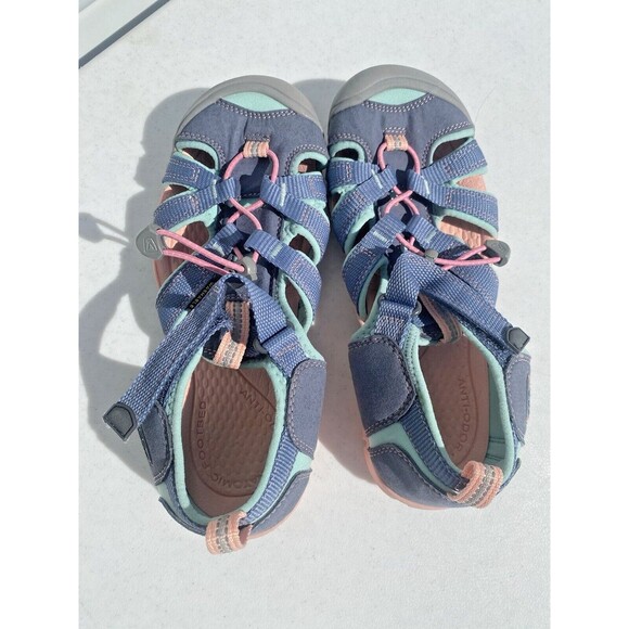 Keen Seacamp II CNX Youth Ocean Wave Big Girls Size 4 Waterproof Closed … - Picture 2 of 9